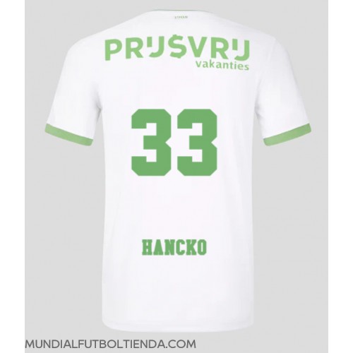 Camiseta Feyenoord David Hancko #33 Tercera Equipación Replica 2023-24 mangas cortas